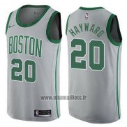 Maillot Boston Celtics Jaylen Gordon No 20 Hayward Ville 2017-18 Gris