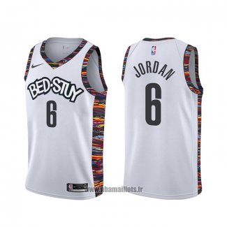 Maillot Brooklyn Nets Deandre Jordan NO 8 Ville 2019-20 Blanc