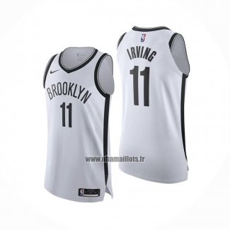 Maillot Brooklyn Nets Kyrie Irving NO 11 Association Authentique Blanc