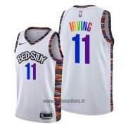 Maillot Brooklyn Nets Kyrie Irving No 11 Ville Lgbtq Pride Night 2020 Blanc