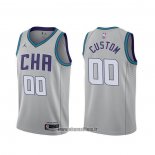 Maillot Charlotte Hornets Personnalise Ville 2019-20 Gris