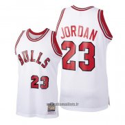Maillot Chicago Bulls Michael Jordan No 23 Hardwood Classics 1984-85 Blanc