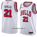 Maillot Chicago Bulls Noah Vonleh No 21 Association 2018 Blanc