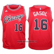 Maillot Chicago Bulls Pau Gasol No 16 Retro Rouge