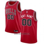 Maillot Chicago Bulls Personnalise 2017-18 Rouge
