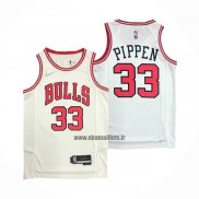 Maillot Chicago Bulls Scottie Pippen NO 33 Association 2021 Blanc