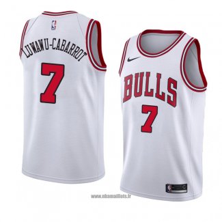 Maillot Chicago Bulls Timothe Luwawu-cabarrot No 7 Association 2018 Blanc