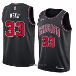 Maillot Chicago Bulls Willie Reed No 33 Statement 2018 Noir