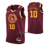 Maillot Cleveland Cavaliers Darius Garland NO 10 Ville Rouge