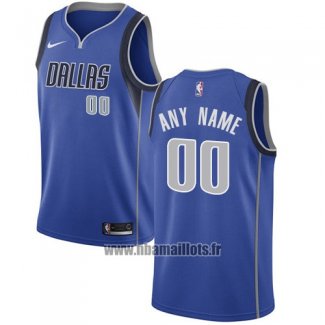 Maillot Dallas Mavericks Personnalise 2017-18 Bleu