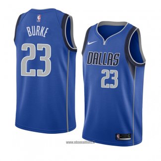 Maillot Dallas Mavericks Trey Burke No 23 Icon 2018 Bleu