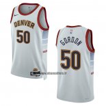 Maillot Denver Nuggets Aaron Gordon NO 50 Ville 2022-23 Blanc