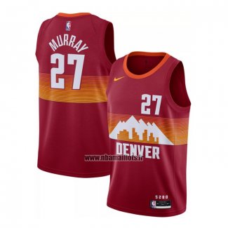 Maillot Denver Nuggets Jamal Murray No 27 Ville 2020-21 Rouge