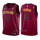 Maillot Enfant Cleveland Cavaliers Isaiah Thomas No 3 Icon 2017-18 Rouge