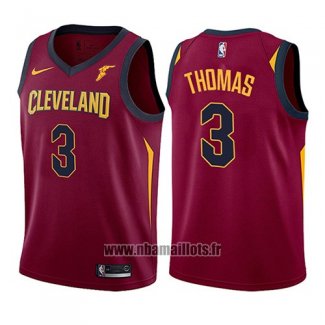 Maillot Enfant Cleveland Cavaliers Isaiah Thomas No 3 Icon 2017-18 Rouge