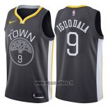 Maillot Golden State Warriors Andre Iguodala No 9 Statement 2017-18 Noir