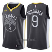 Maillot Golden State Warriors Andre Iguodala No 9 Statement 2017-18 Noir