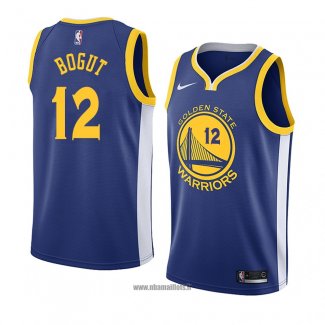 Maillot Golden State Warriors Andrew Bogut No 12 Icon 2018 Bleu