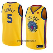 Maillot Golden State Warriors Kevon Looney Ville 2017-18 Or