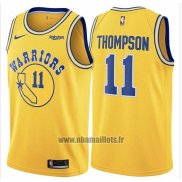 Maillot Golden State Warriors Klay Thompson No 11 Hardwood Classic 2018 Jaune