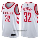 Maillot Houston Rockets Brandan Wright No 32 Association 2017-18 Blanc