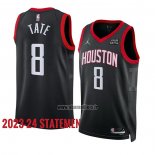 Maillot Houston Rockets Jae'sean Tate NO 8 Statement 2023-24 Noir