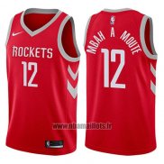 Maillot Houston Rockets Luc Mbah a Moute No 12 2017-18 Rouge