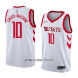 Maillot Houston Rockets Michael Carter-williams No 10 Association 2018 Blanc