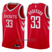 Maillot Houston Rockets Ryan Anderson No 33 Swingman 2017-18 Rouge