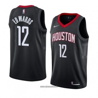 Maillot Houston Rockets Vincent Edwards No 12 Statement 2018 Noir