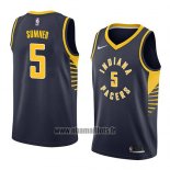 Maillot Indiana Pacers Edmond Sumner No 5 Icon 2018 Bleu