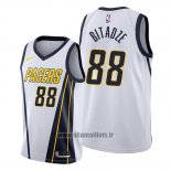 Maillot Indiana Pacers Goga Bitadze No 88 Earned Blanc