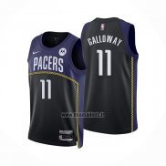 Maillot Indiana Pacers Langston Galloway NO 11 Ville 2022-23 Bleu