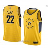 Maillot Indiana Pacers Tj Leaf No 22 Statement 2018 Jaune