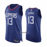 Maillot Los Angeles Clippers Paul George NO 13 Icon 2020-21 Authentique Bleu