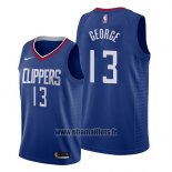Maillot Los Angeles Clippers Paul George No 13 Icon 2019 Bleu