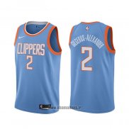 Maillot Los Angeles Clippers Shai Gilgeous Alexander NO 2 Ville Bleu