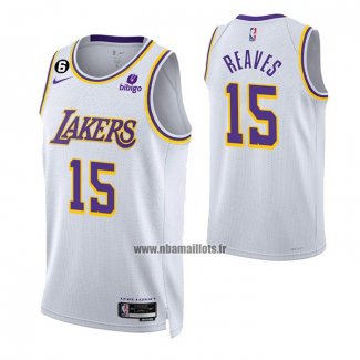 Maillot Los Angeles Lakers Austin Reaves NO 15 Association 2022-23 Blanc