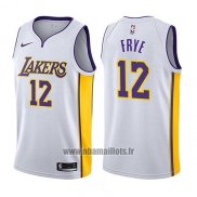 Maillot Los Angeles Lakers Channing Frye No 12 Association 2017-18 Blanc