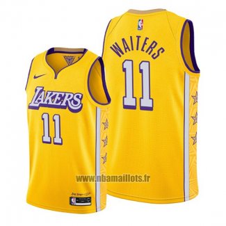 Maillot Los Angeles Lakers Dion Waiters No 11 Ville 2020 Or