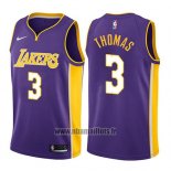 Maillot Los Angeles Lakers Isaiah Thomas No 3 Statement 2017-18 Volet