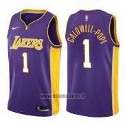 Maillot Los Angeles Lakers Kentavious Caldwell-pope No 1 Statement 2017-18 Volet