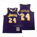 Maillot Los Angeles Lakers Kobe Bryant NO 24 Mitchell & Ness 2007-08 Volet