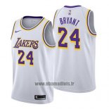 Maillot Los Angeles Lakers Kobe Bryant No 24 Association 2018-19 Blanc