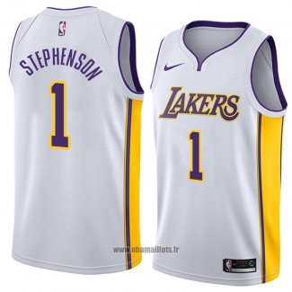 Maillot Los Angeles Lakers Lance Stephenson No 1 Association 2018 Blanc