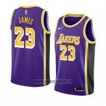 Maillot Los Angeles Lakers Lebron James No 23 Statement 2018-19 Volet