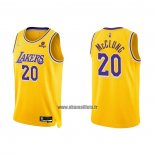 Maillot Los Angeles Lakers Mac Mcclung NO 20 75th Anniversary 2021-22 Jaune