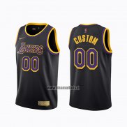 Maillot Los Angeles Lakers Personnalise Earned 2020-21 Noir
