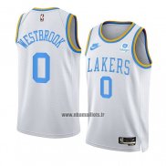 Maillot Los Angeles Lakers Russell Westbrook NO 0 Classic 2022-23 Blanc