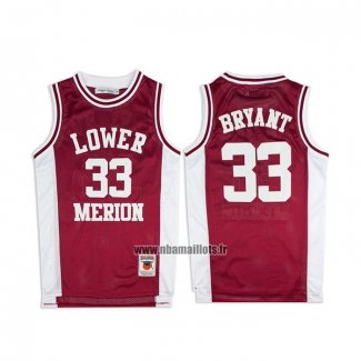 Maillot Lower Merion Kobe Bryant No 33 Rouge